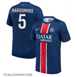 Paris Saint-Germain Marquinhos #5 Prima Maglia 2024-25 Manica Corta